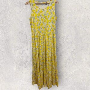 NWT lands end lemon tencel maxi dress